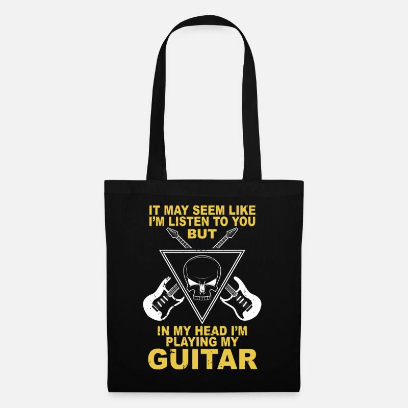 Gitarre - Stoffbeutel - Schwarz