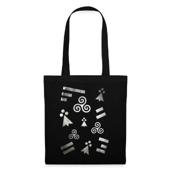 Breizh Bretagne Blanc 2 - Sac en tissu - noir - Devant