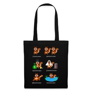 squirrels, rich squirrels, sheikh squirrels, - Tote Bag - black - Front