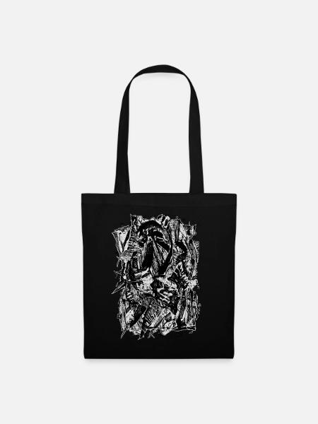 Death abstraction - Tote Bag - black