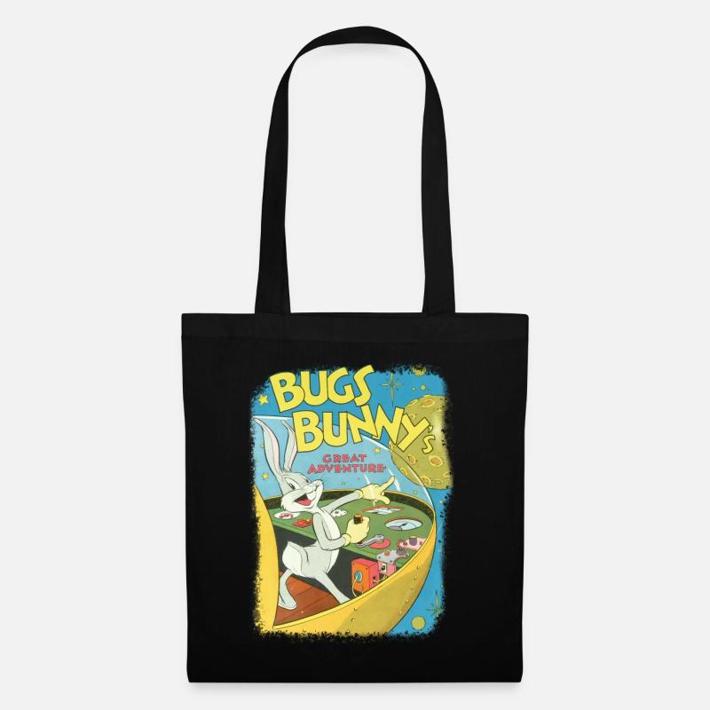 Looney Tunes Bugs Bunny Abenteuer Vintage - Stoffbeutel - Schwarz