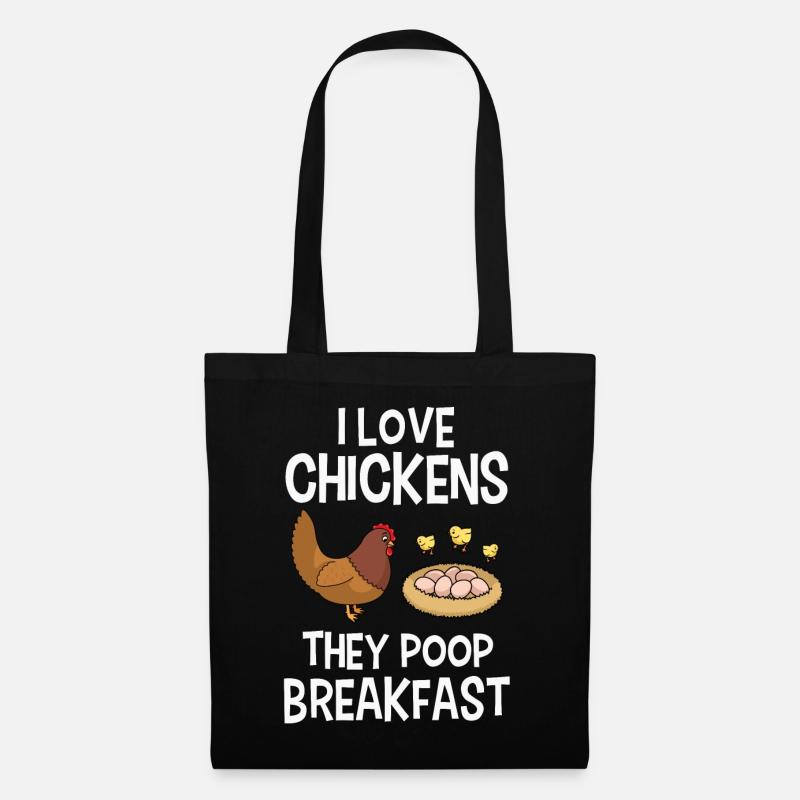 Chicken Chickens - Tote Bag - black