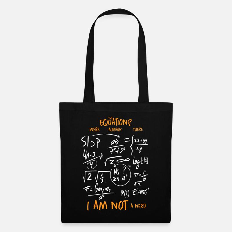 Mathematik Gleichungen - Stoffbeutel - Schwarz