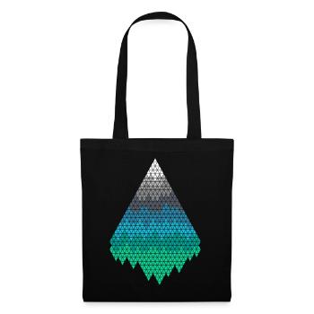 Pixel Mountains - Tote Bag - black - Front