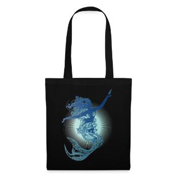Belle sirène aux couleurs froides - Sac en tissu - noir - Devant