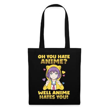 Anime Serien Design - Stoffbeutel - Schwarz - Vorne