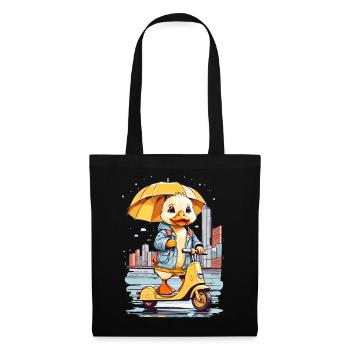 Canard au rouleau - Sac en tissu - noir - Devant