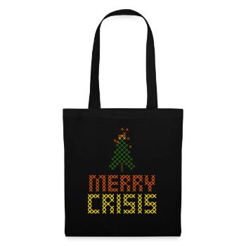 Merry Crisis - Der Baum brennt - Stoffbeutel - Schwarz - Vorne