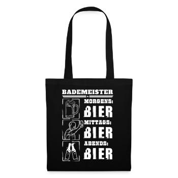 Mon quotidien en tant que maître-nageur - Sac en tissu - noir - Devant