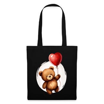 Bear with balloon - Tote Bag - black - Front