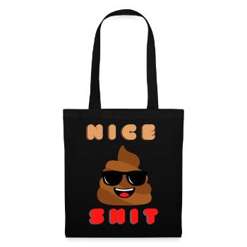 nice shit - Stoffbeutel - Schwarz - Vorne