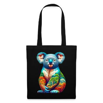 Koala - Sac en tissu - noir - Devant