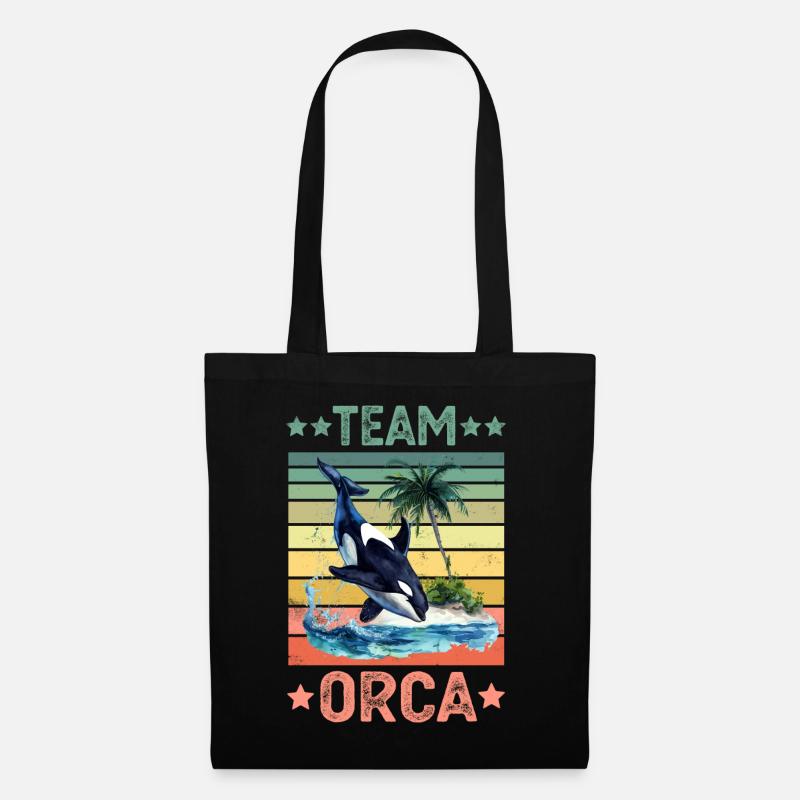 Orca Killerwal - Stoffbeutel - Schwarz