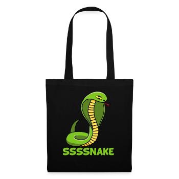 Serpent manga - Sac en tissu - noir - Devant