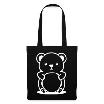 Bear Bear T-shirt Gift - Tote Bag - black - Front