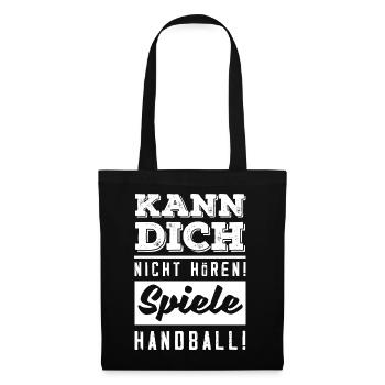 Handballspieler Handball Handballer Geschenke - Stoffbeutel - Schwarz - Vorne