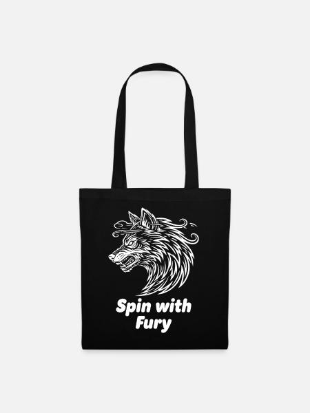 Wolfskopf Spin with Fury - Stoffbeutel - Schwarz