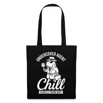 Agent infiltré Chill – Capybara - Sac en tissu - noir - Devant