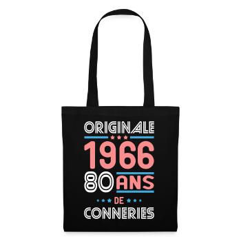 Originale – 1966 – 60 ans de conneries - Sac en tissu - noir - Devant