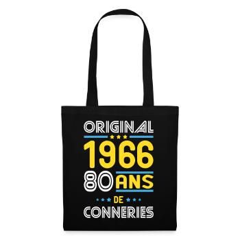 Original – 1966 – 60 ans de conneries - Sac en tissu - noir - Devant
