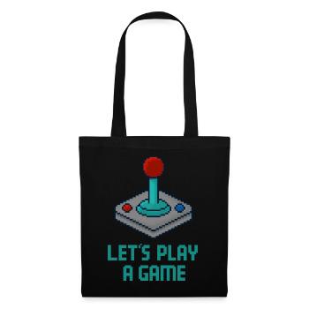 Gaming Pixel-Art Retro-Arcade - Stoffbeutel - Schwarz - Vorne