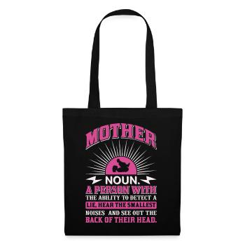 Définition du nom de maman Drôle de Mother Power Shirt - Sac en tissu - noir - Devant