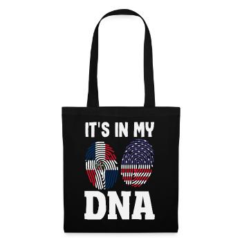 Drapeau de la République dominicaine Dom Rep Pride - Sac en tissu - noir - Devant