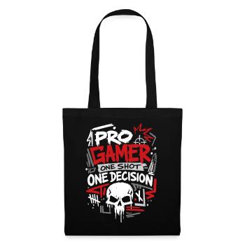 Aim Focus Destroy Gamer - Stoffbeutel - Schwarz - Vorne