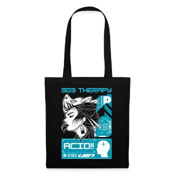 Acid Therapy – Techno Tekno House Rave Outfit - Stoffbeutel - Schwarz - Vorne