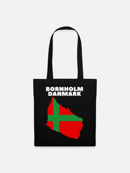 Bornholm Danmark - Stoffbeutel - Schwarz