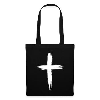 Christian Cross - Tote Bag - black - Front