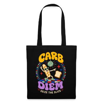 Carb Diem – Use the Bread Slice - Tote Bag - black - Front