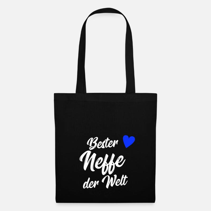Neffe Geschenk | Bester Neffe der Welt - Stoffbeutel - Schwarz