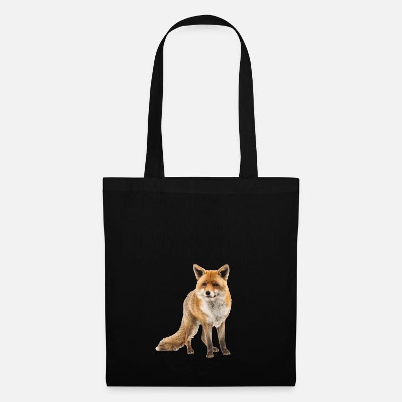 Fuchs - Stoffbeutel - Schwarz