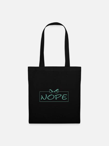 Nope - Stoffbeutel - Schwarz