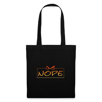 Nope - Stoffbeutel - Schwarz - Vorne