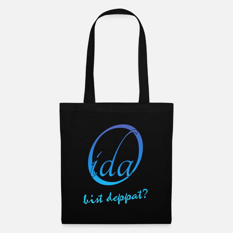 Oida bist deppat? - Stoffbeutel - Schwarz
