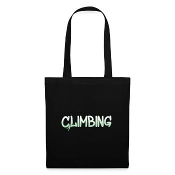 Climbing Bouldern Klettern - Stoffbeutel - Schwarz - Vorne