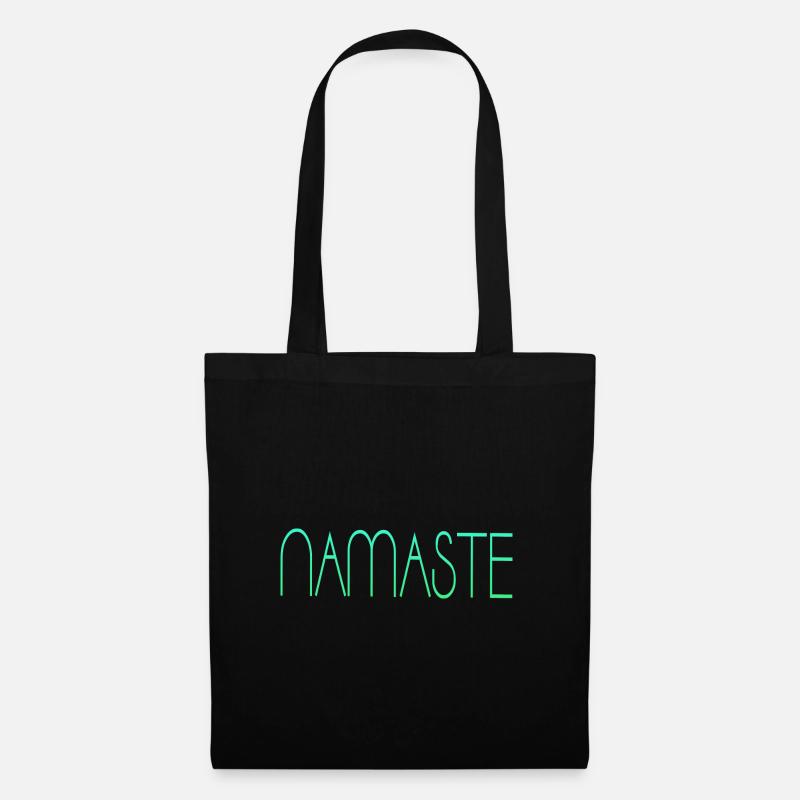 Namaste - Stoffbeutel - Schwarz