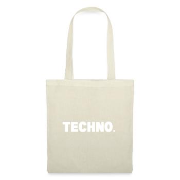 Soirée Techno Rave - Sac en tissu - nature - Devant