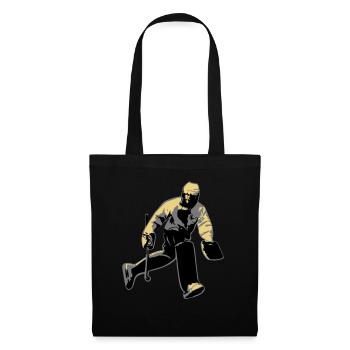gardien de but - Sac en tissu - noir - Devant