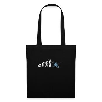 Fishing angler fish fisherman evolution gift - Tote Bag - black - Front