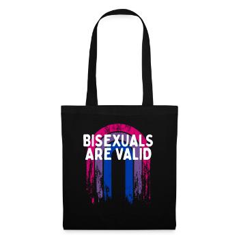 Bisexuals Are Valid Bi Positivity Bi Pride - Tote Bag - black - Front