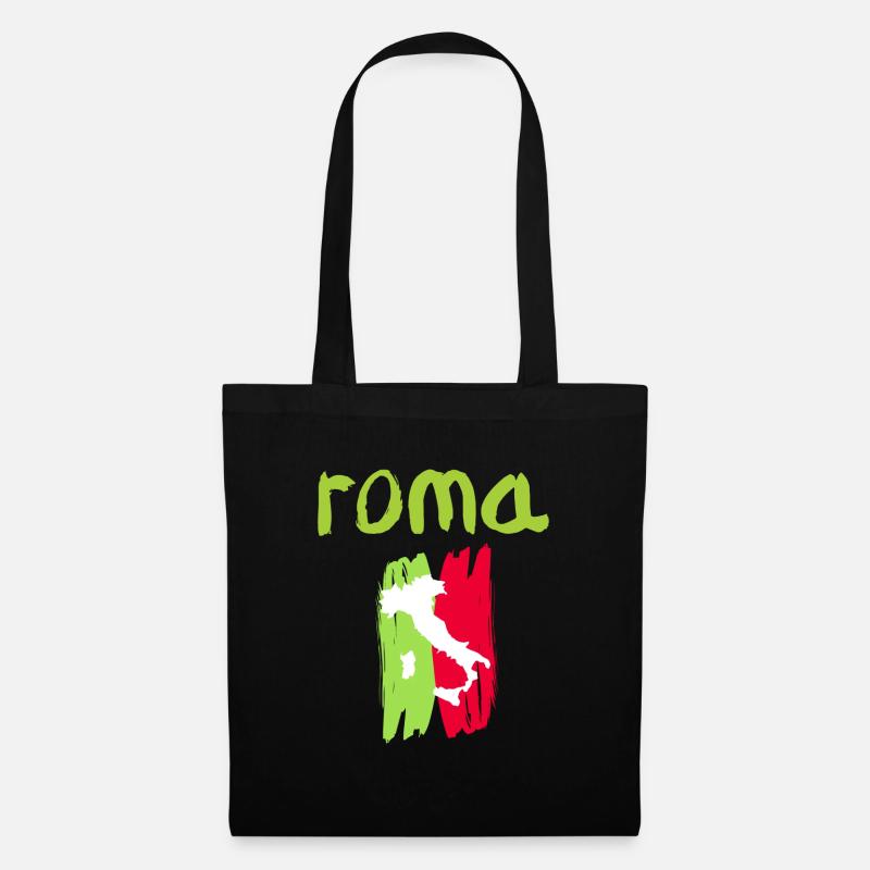 Roma Rome Rom - Stoffbeutel - Schwarz