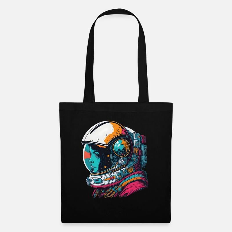 Abstract astronaut in space - Tote Bag - black