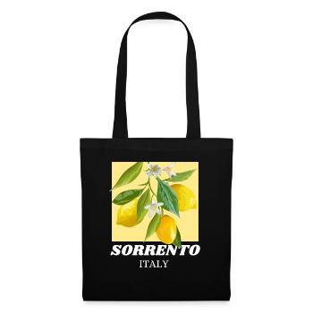 Sorrent Italien Zitrone - Stoffbeutel - Schwarz - Vorne