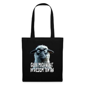 Don't look at me in that tone, funny sheep - Tote Bag - black - Front