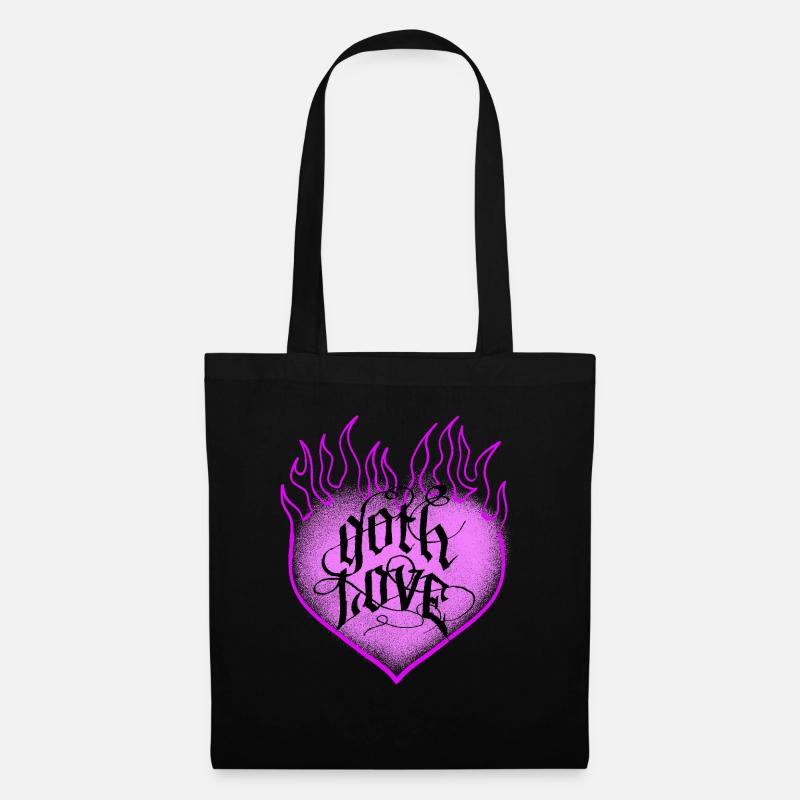 Gothic-Liebe - Stoffbeutel - Schwarz