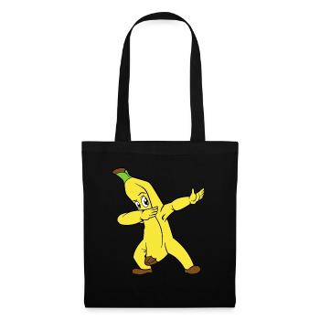 Dabbing Dab Banane - Sac en tissu - noir - Devant