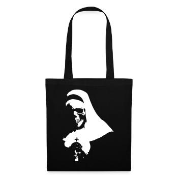 Embrassez les ombres avec la nonne satanique, occulte et - Sac en tissu - noir - Devant